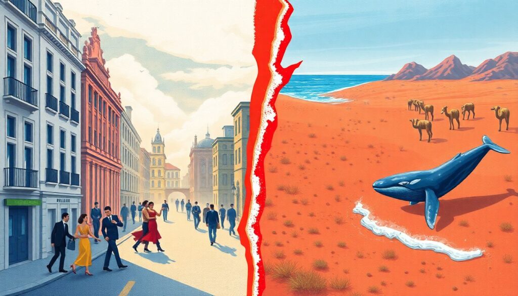 Буэнос-Айрес и Вальдес - иллюстрация