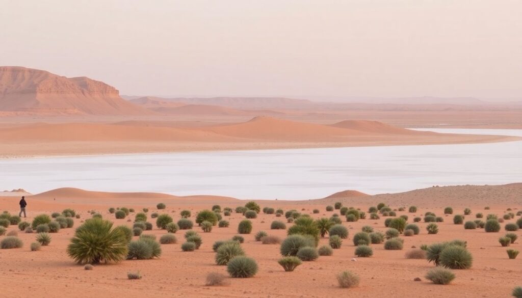 Путешествие по Тунису: пустыня - иллюстрация