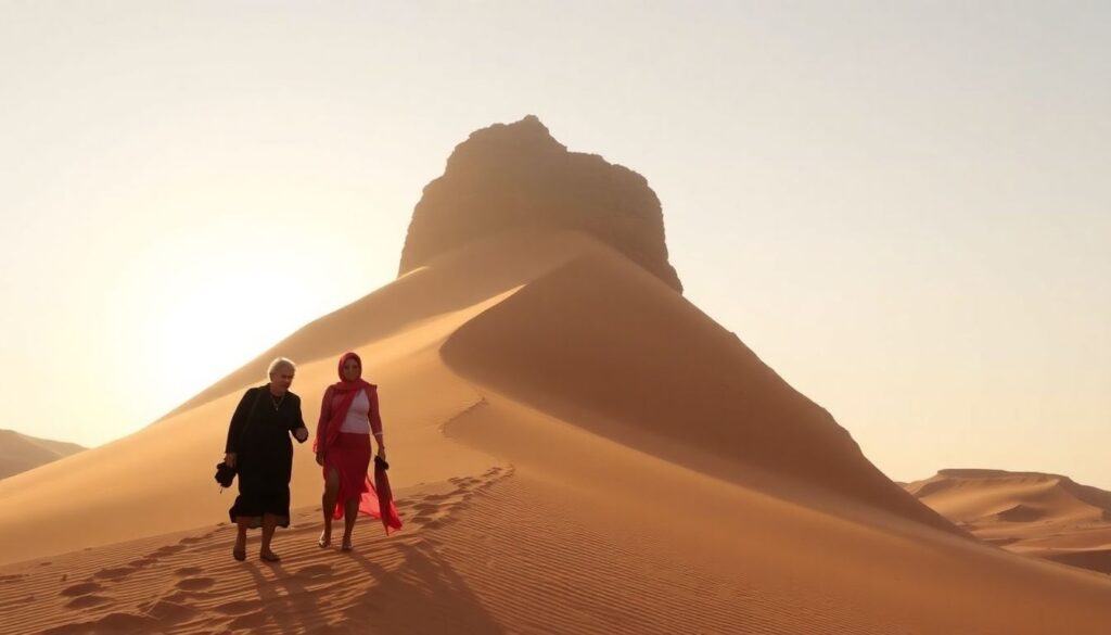 Путешествие по Тунису: пустыня - иллюстрация