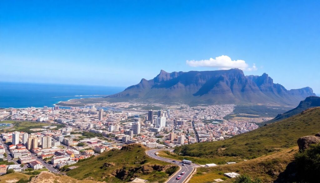 Города и маршруты по Южной Африке: Кейптаун - иллюстрация