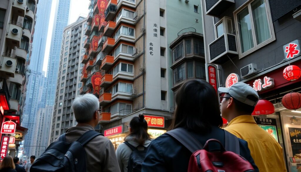 Путешествие по Гонконгу: небоскребы - иллюстрация