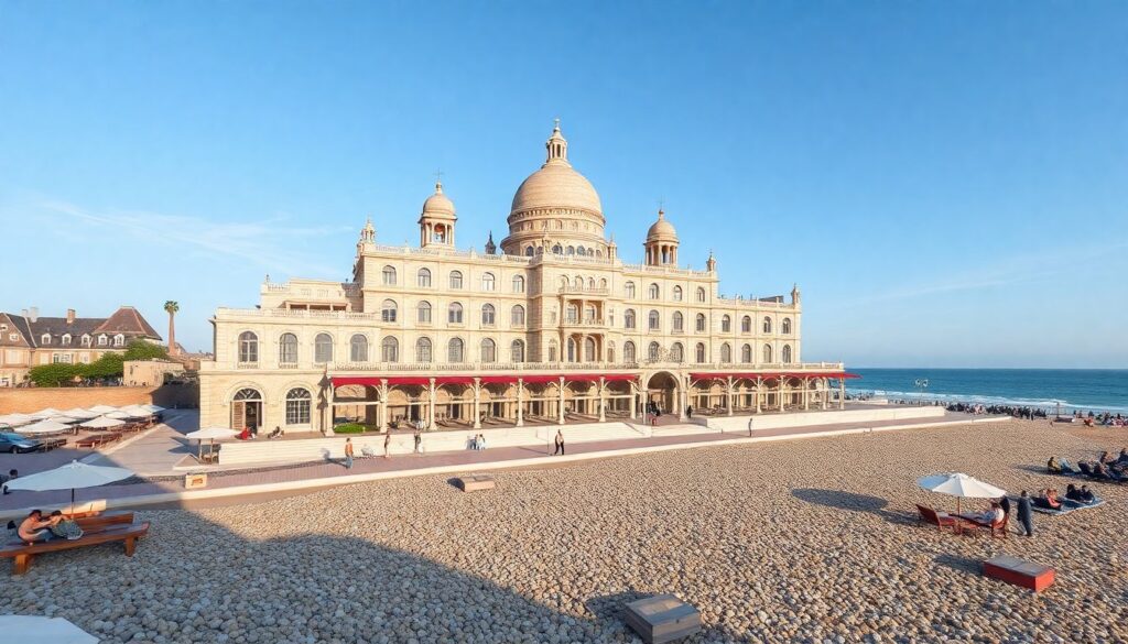 морские курорты и история - иллюстрация