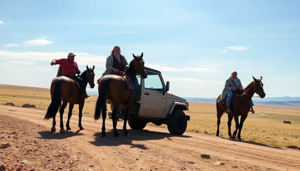 Истории путешествий по Монголии: степи - иллюстрация