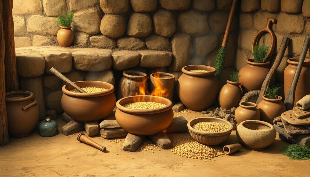 археология и кухня - иллюстрация