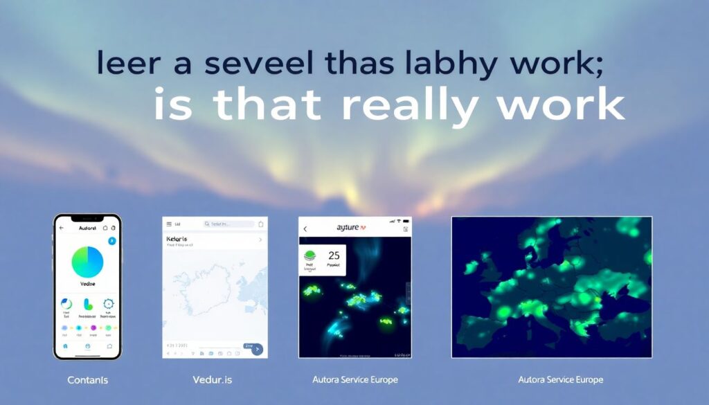 Путешествия по Исландии: северное сияние - иллюстрация