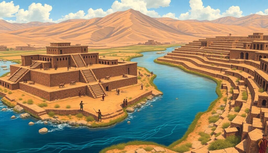 Титикака и горы - иллюстрация