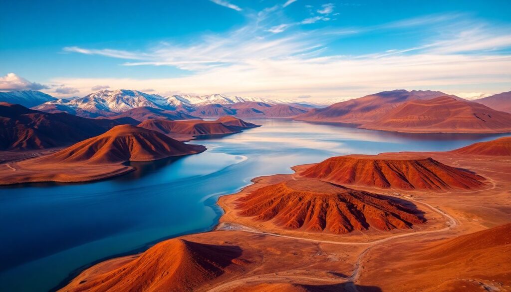 Титикака и горы - иллюстрация