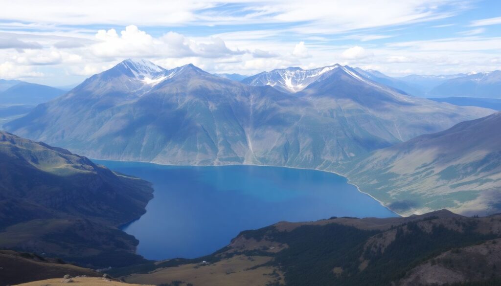 Титикака и горы - иллюстрация