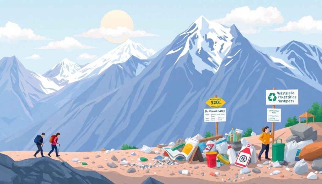 Аннапурна и треккинг - иллюстрация