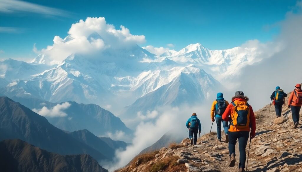 Аннапурна и треккинг - иллюстрация