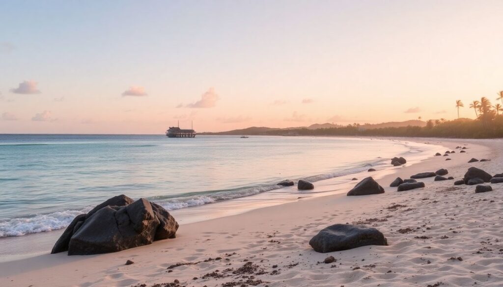 Путешествие по Маврикия: пляжи - иллюстрация