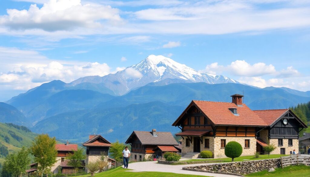 Казбеги и вино - иллюстрация