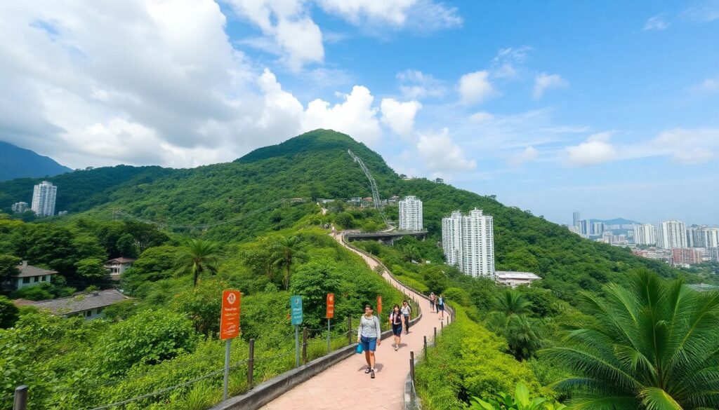 Тайбэй и горы - иллюстрация