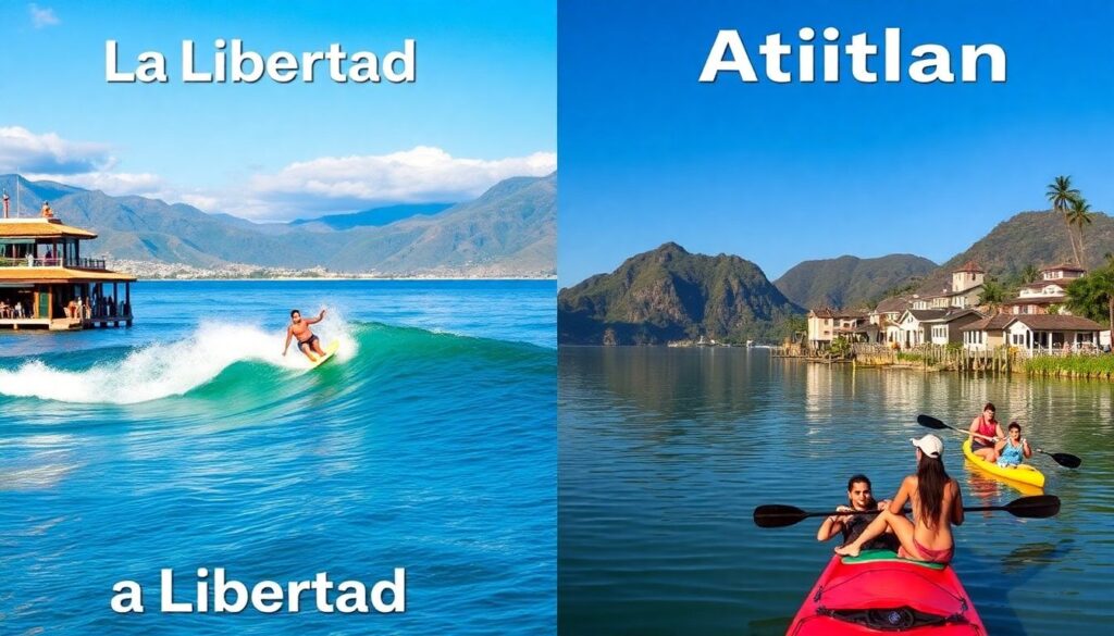 Ла-Либертад и озера Атилиан - иллюстрация