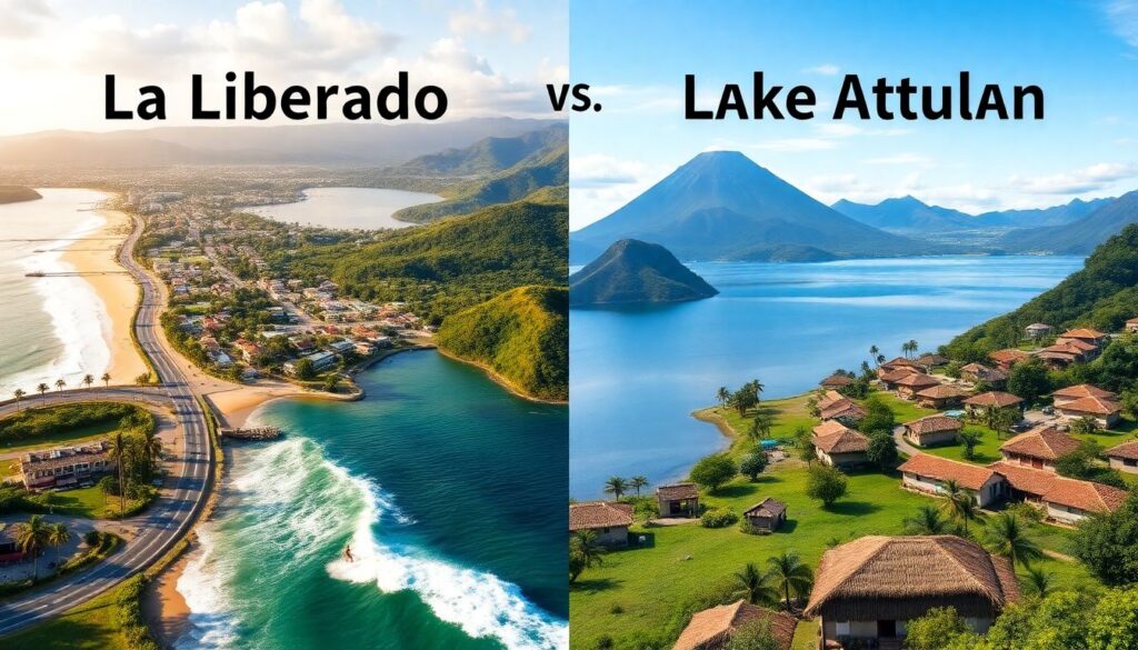 Ла-Либертад и озера Атилиан - иллюстрация