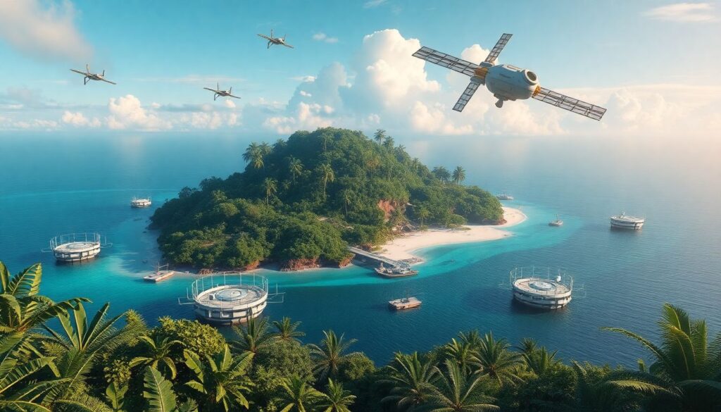 тропики и острова - иллюстрация