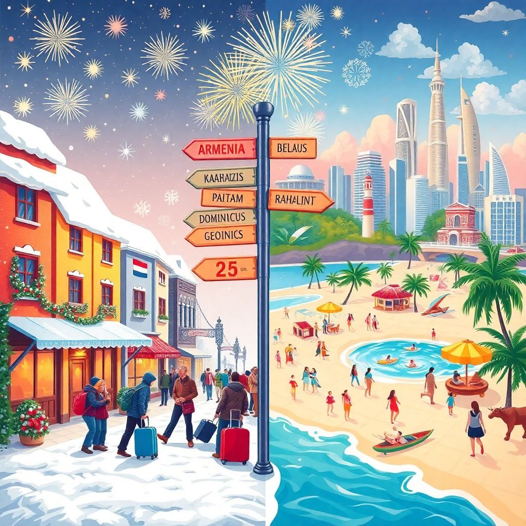 Куда поехать на новогодние праздники без визы россиянам: страны и правила въезда
