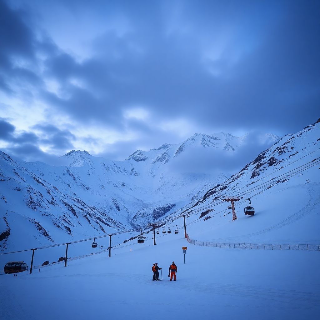 Горнолыжный курорт Эльбрус: временное закрытие из‑за лавинной опасности