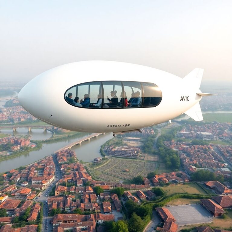 Китайский туристический дирижабль xiangyun As700: новый формат воздушных туров
