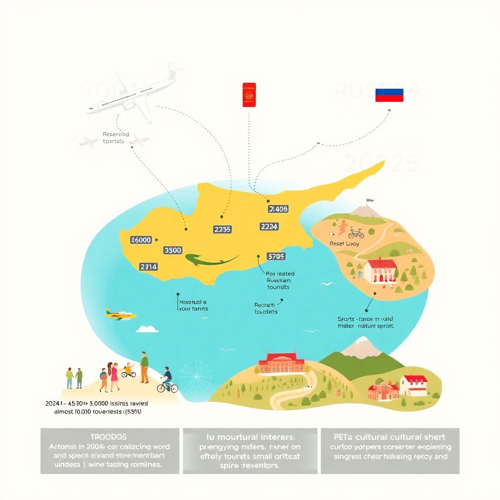Рост турпотока из России на Кипр в 2024–2025 годах: причины и тренды