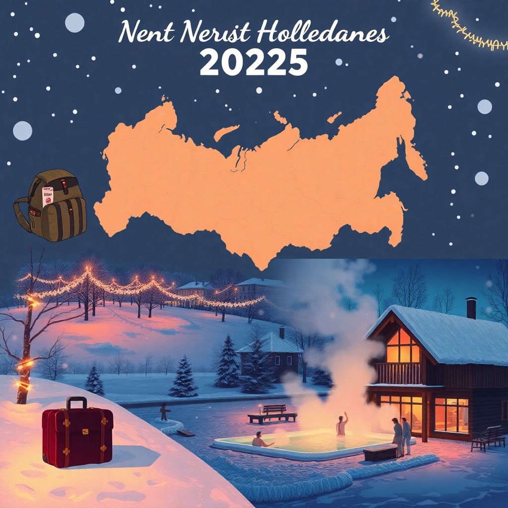 Новогодние туры по России 2025: короткие поездки в Тюмень, Калининград, Карелию