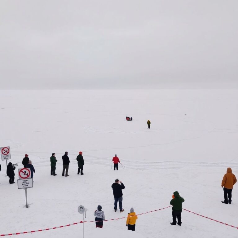 Замерзшая Балтика в Пионерском зимой: опасный лед и безопасный зимний туризм