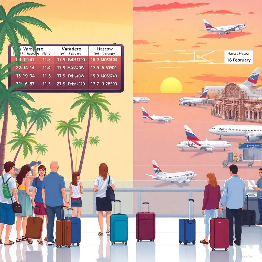Вывозные рейсы с Кубы в Россию: расписание вылетов из Варадеро и Гаваны