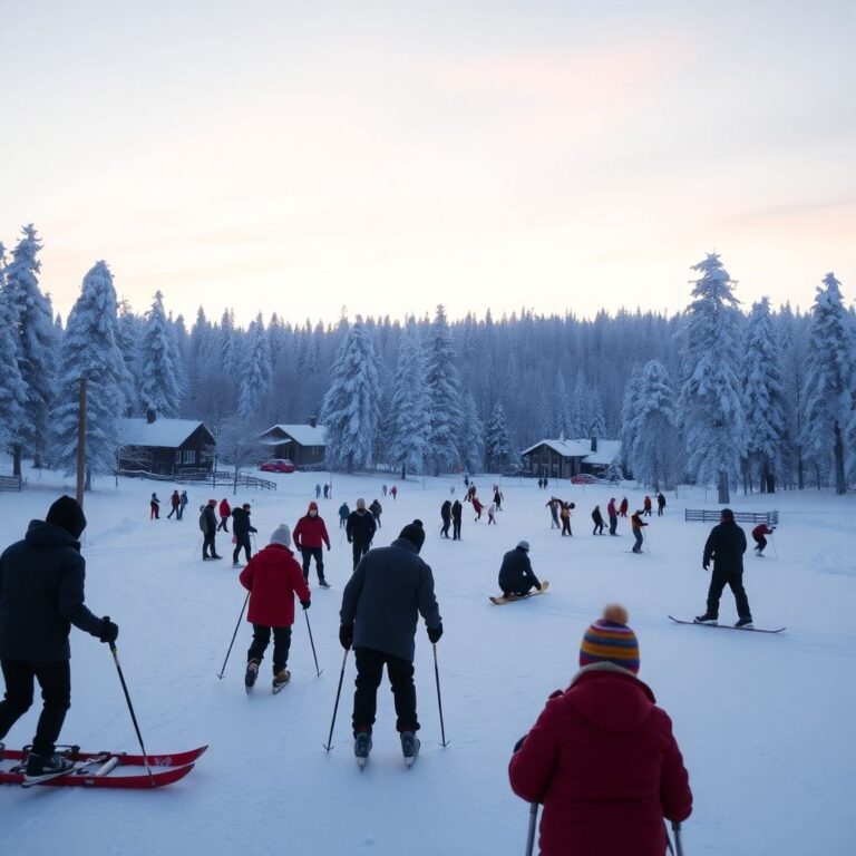 Зимний внутренний туризм: зимний отдых в России без толп с лыжами, санками и коньками