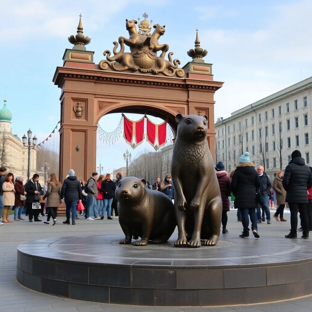 Суслики в парче, чугунные коты и волшебные ворота: городские обряды Сибири